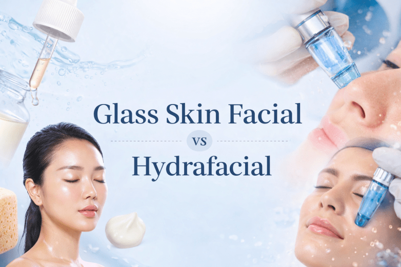 glass skin v hydrafacial